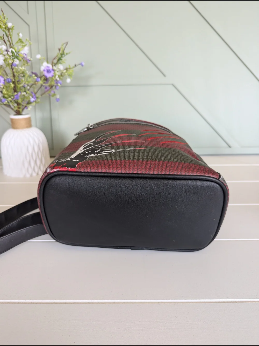Loungefly A Nightmare On Elm Street Freddy Glove Stripe Mini Backpack